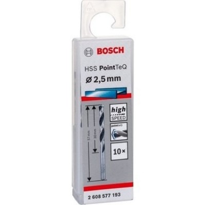 Bosch HSSPointTeQ Metal Matkap Ucu 2,5mm 10´lu 2.608.577.193