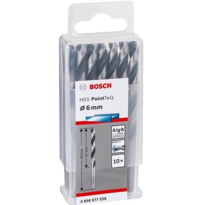 Bosch HSSPointTeQ Metal Matkap Ucu 6 mm 10´lu  2.608.577.228