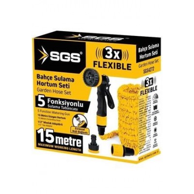 Sgs Bahçe Sulama Hortum Seti 15Mt SGS4272