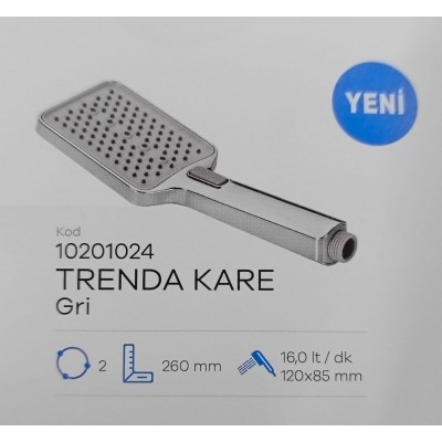 Pesen Trenda El Duşu Kare Gri 10201024
