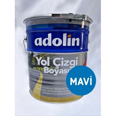 Adolin Yol Çizgi Boyası Mavi 20 kg (Ral 5015)