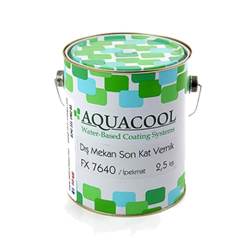 Aquacool Su Bazlı Dış Mekan İpekmat Vernik FX7640 2.5 Kg