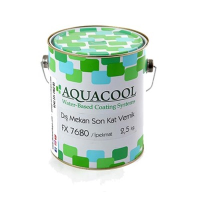 Aquacool Su Bazlı Dış Mekan Parlak Vernik FX7680 2.5 Kg