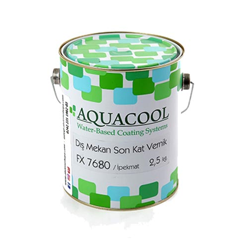 Aquacool Su Bazlı Dış Mekan Parlak Vernik FX7680 2.5 Kg