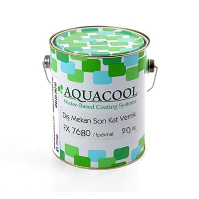 Aquacool Su Bazlı Dış Mekan Parlak Vernik FX7680 20 Kg