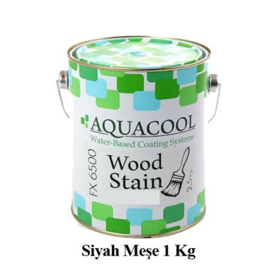 Aquacool Su Bazlı Dış Mekan Verniği Siyah Meşe 1 Kg 81