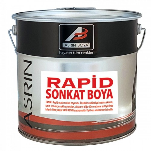 Asrın Rapid Endüstriyel Boya Mat Siyah 2.5 Kg Asrın Rapid Endüstriyel Boya Mat Siyah 2.5 Kg