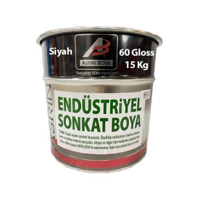 Asrın Rapid Endüstriyel Boya Siyah 15 Kg