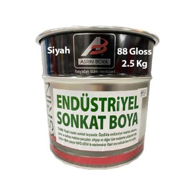Asrın Rapid Endüstriyel Boya Siyah 2.5 Kg