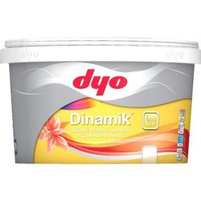 Dyo Dinamik Silikonlu İpekmat İç Cephe Boyası Beyaz 7.5 Lt.