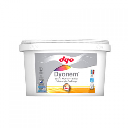 Dyo Dyonem Banyo Mutfak Bebek Odaları İçin Özel Boya Beyaz 2.5 Lt.
