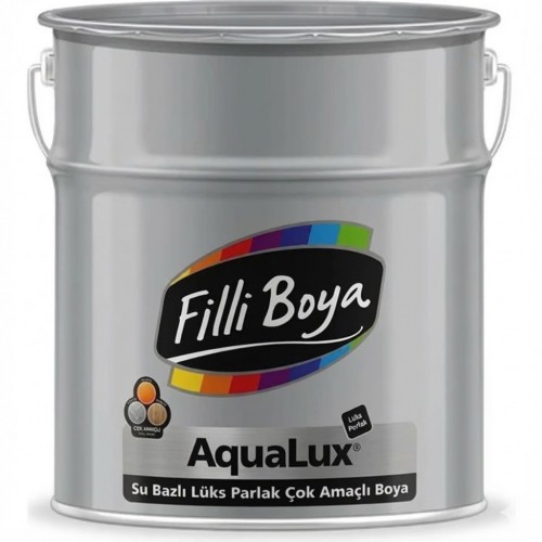 Filli Aqualüx Su Bazlı Lüx Parlak Çok Amaçlı Boya Siyah 2.5Lt