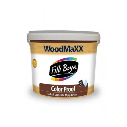 Filli Boya Woodmaxx Color Prof Su Bazlı Dış Cephe Ahşap Boyası Beyaz 2.5 Lt