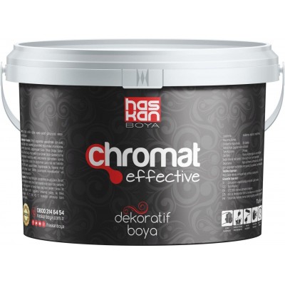 Haskan Chromat Effective Sedef Boyası Gümüş 0.75 Lt.