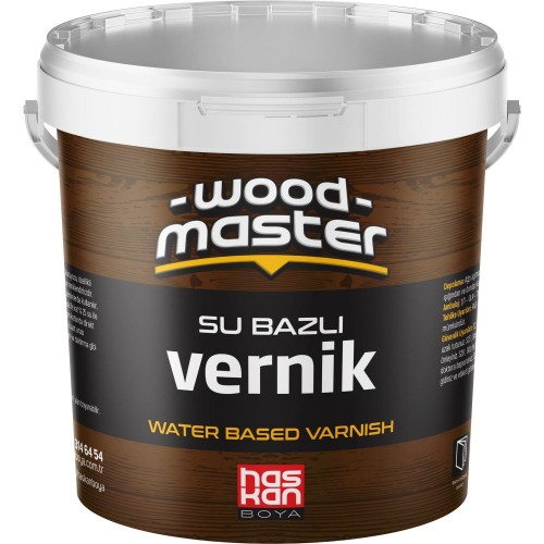 Haskan Wood Master Su Bazlı Vernik 0.6 Lt.