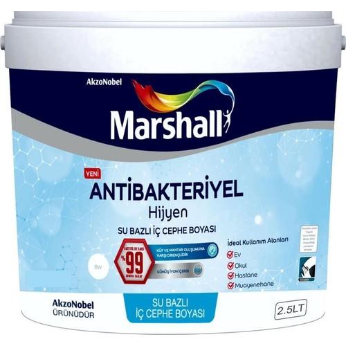 Marshall Antibakteriyel Hijyen İç Cephe Boyası 2.5 Lt.