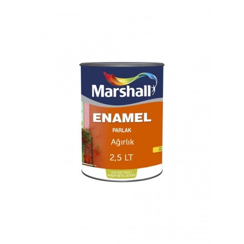 Marshall Enamel Parlak Sentetik Boya Koyu Kahve 0.75 Lt.