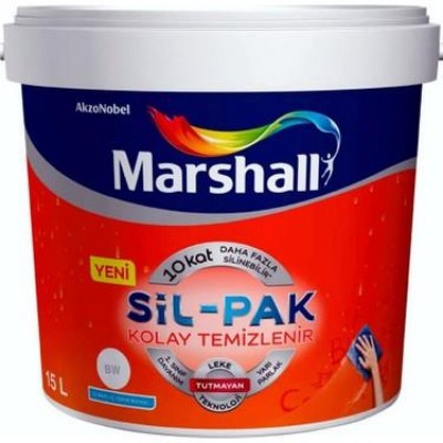 Marshall Sil-Pak Silinebilir İç Cephe Boyası Beyaz 15 Lt.