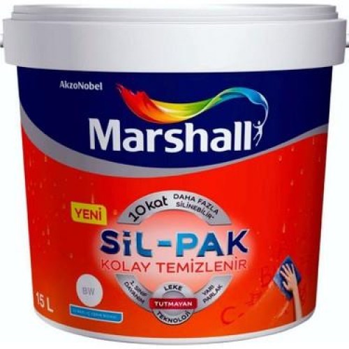 Marshall Sil-Pak Silinebilir İç Cephe Boyası Beyaz 15 Lt.