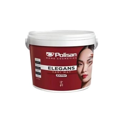 Polisan Elegans Extra Küf Önleyici İç Cephe Boyası Yarımat Siyah 7.5 Lt.