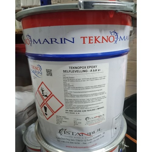 Teknomarin Selflevelling Zemin Epoksi 1036 Stone Gray 3Kg.