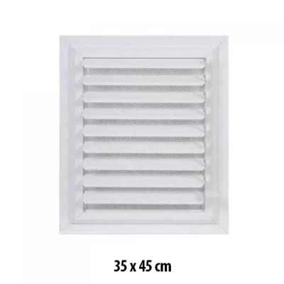 Beyaz Plastik Menfez (Panjur) 35x45