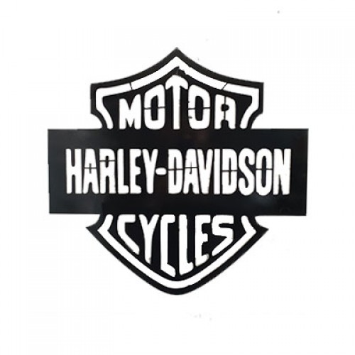 Lazer Kesim Harley Davidson Logo 450x450x2 mm.