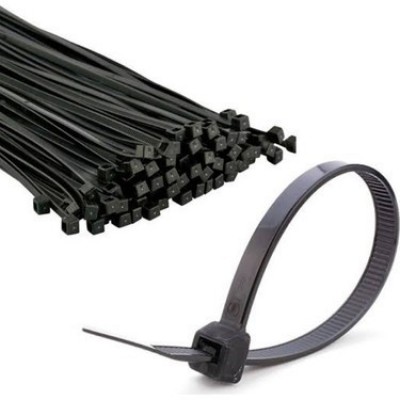 Kablo Bağı (Cırt Kelepçe) Siyah 4.8x200 MM (100Adet)