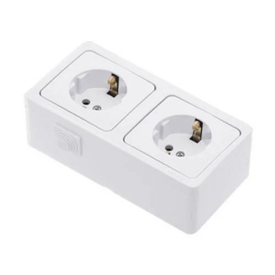 Ne-Ad Topraklı 2´li Sıva Üstü Priz