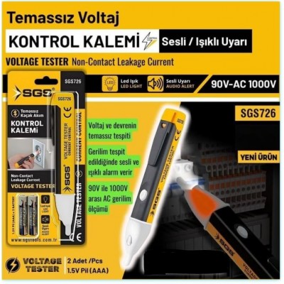 Sgs Digital Kaçak Akım Kontrol Kalemi SGS726