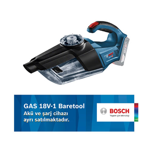 Bosch Elektrikli Süpürge GAS 18V-1 Solo 0.601.9C6.200