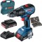 Bosch GSB 18V-50 + 43 Parça Aksesuar Seti  Kömürsüz Akülü Darbeli Vidalama 0.615.990.M8K