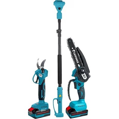 Cat Power Dal Budama 2 Li Set Zincirli Testere + Teleskopik Uzatma 20V 2.0Ah. 1520