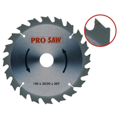 Pro-Saw Sunta Testere 190x30/20 20T PS51215