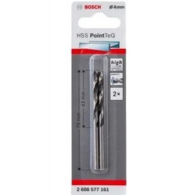 Bosch HSSPointTeQ Metal Matkap Ucu 4 mm 2´li  2.608.577.161