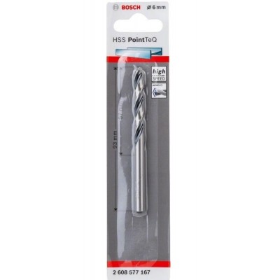 Bosch HSSPointTeQ Metal Matkap Ucu 6 mm 1´li    2.608.577.167