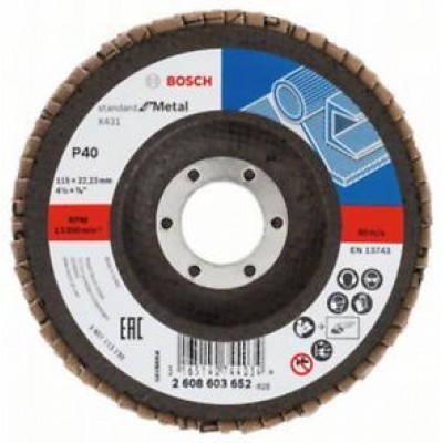Bosch Alox Flap Disk X431 115 mm. 40 Kum 2.608.603.652