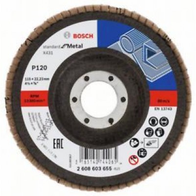 Bosch Alox Flap Disk X431 115 mm. 120 Kum 2.608.603.655