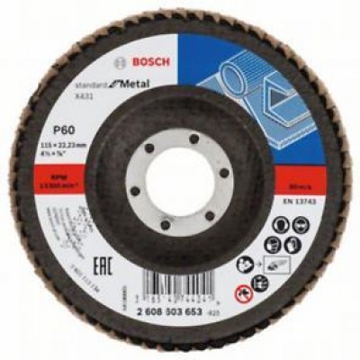 Bosch Alox Flap Disk X431 115 mm. 60 Kum 2.608.603.653