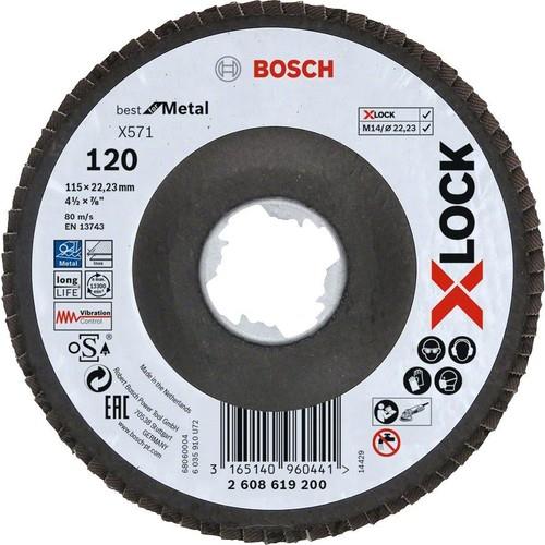 Bosch X-Lock 115 MM Zımpara 120 Kum 2.608.619.200