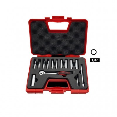 İzeltaş 1/4 Derin Lokma Anahtar 14 Parça 1107006014