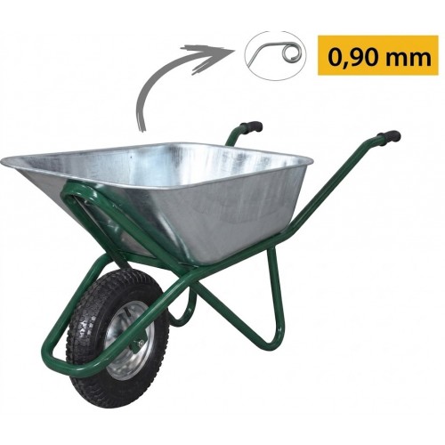 Kanat Pro El Arabası Rulmanlı Havalı Teker Galvaniz