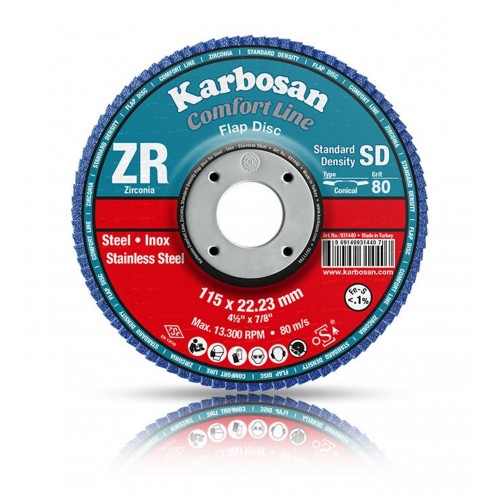 Karbosan Comfort Flap Disk Zımpara ZR 115x80 982185
