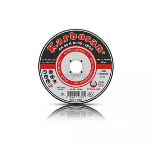 Karbosan İnox Kesme Taşı 230 MM 910430 Karbosan İnox Kesme Taşı 230 MM 910430