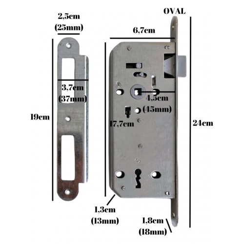 Roi Sessiz Oda Kilit 45x18