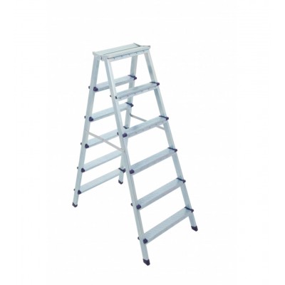 Saraylı Çift Taraflı Metal Merdiven 8+8 Basamaklı 1208