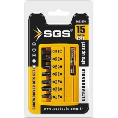 Sgs Bits Uç ve Hızlı Adaptör Seti 15 Prç.