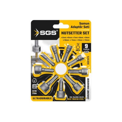 Sgs Somun Adaptör Seti 9 Parça 1875