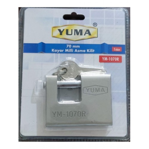 Yuma Kayar Milli Asma Kilit Nikel 70MM YM-1070R