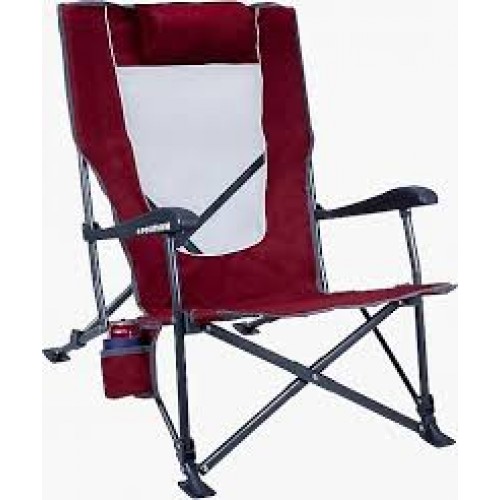 GCI Outdoor Low-Ride Recliner™ 3 Kademeli Katlanır Kamp Sandelyesi Bordo Kod:61572